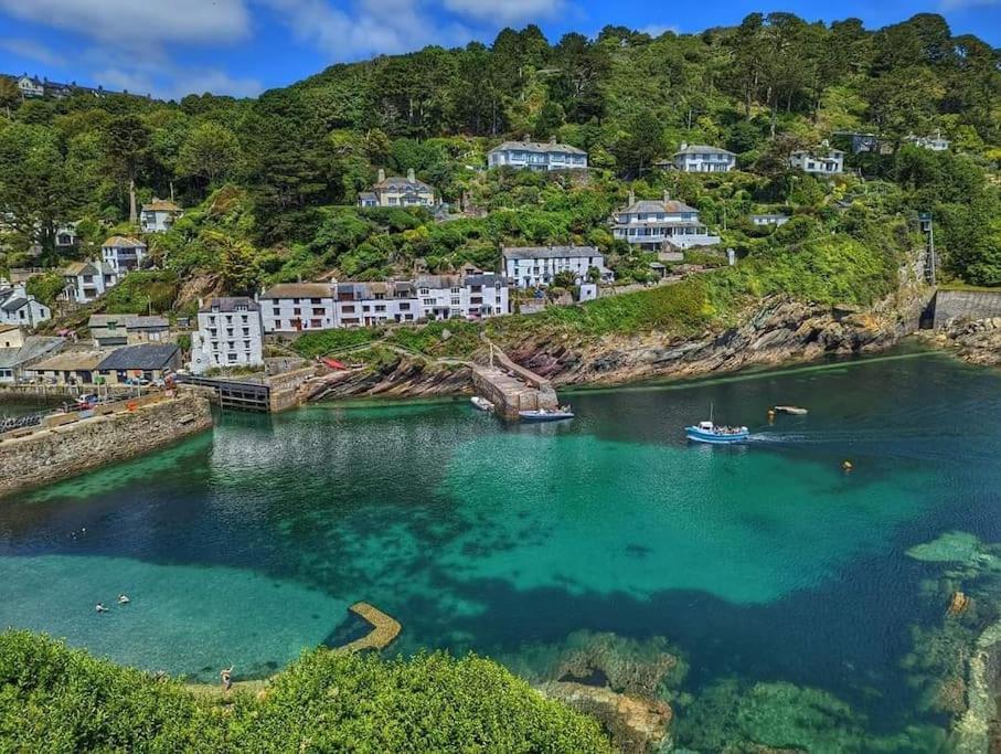 Bijou Coastal Apartment In Polperro With Hot Tub Onsite Parking Downhill Walk To Village Экстерьер фото