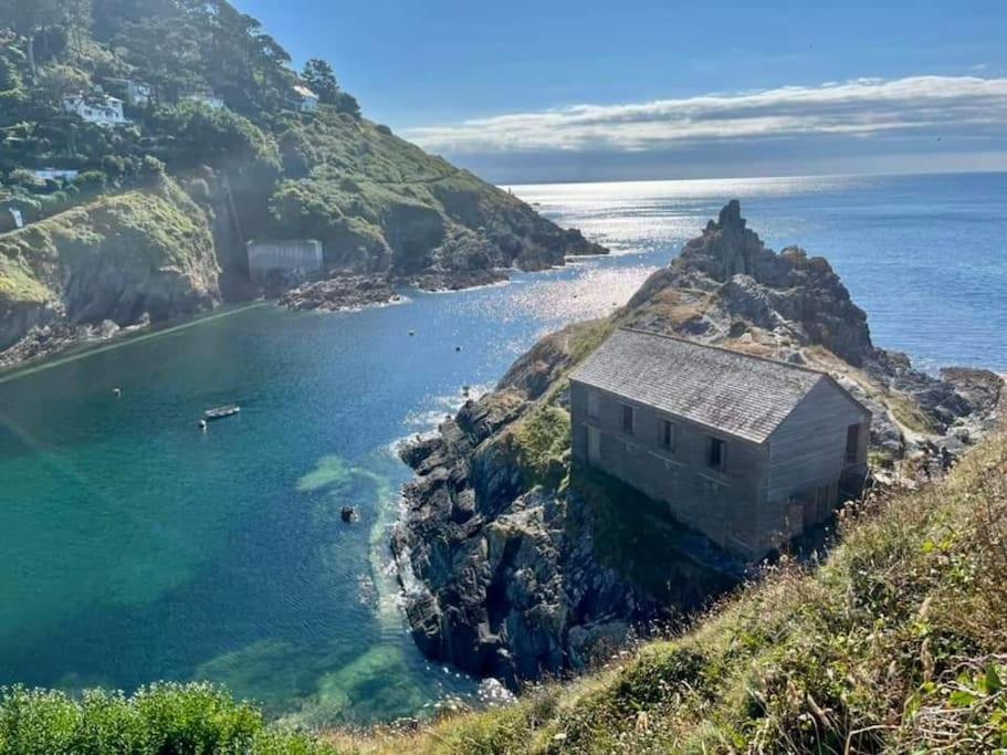 Bijou Coastal Apartment In Polperro With Hot Tub Onsite Parking Downhill Walk To Village Экстерьер фото