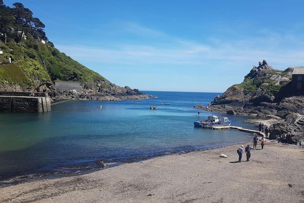 Bijou Coastal Apartment In Polperro With Hot Tub Onsite Parking Downhill Walk To Village Экстерьер фото